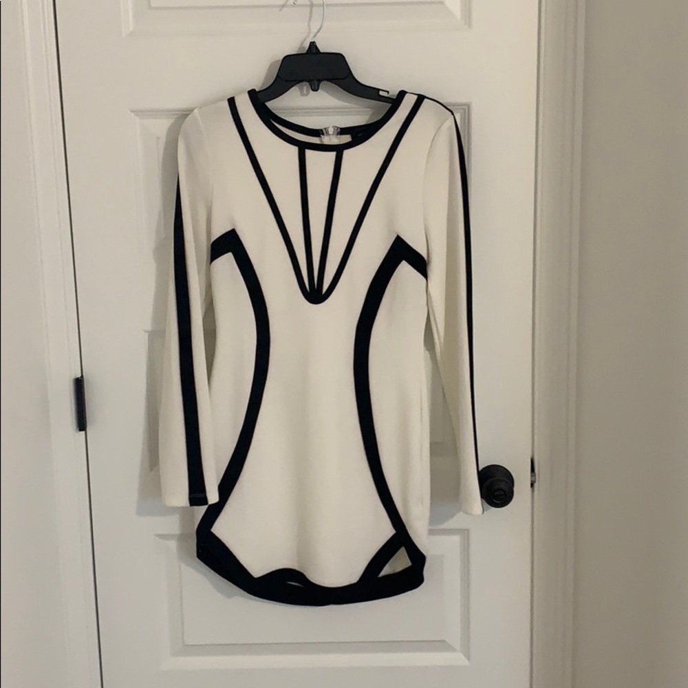 Black and white dress